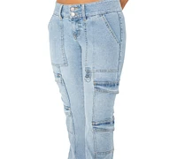 Celebrity Pink Juniors' Bootcut Cargo Jeans