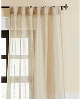 Ihi Home Atlantic Linen Sheer Curtain Panel