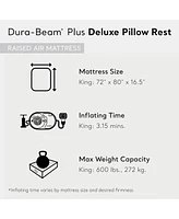 Intex Dura Beam Plus Deluxe Blow Up Air Mattress Bed with Built In Pump, King