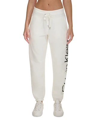 Calvin Klein Performance Women's Fleece Vertical Logo Joggers