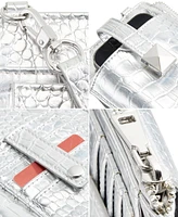 I.n.c. International Concepts Devvi Metallic Croc Mini Phone Crossbody, Created for Macy's