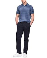 Tommy Hilfiger Men's Regular-Fit Striped Liquid Cotton Polo Shirt