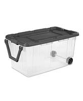 Sterilite 160 Qt Latching Stackable Wheeled Storage Box Container w/ Lid