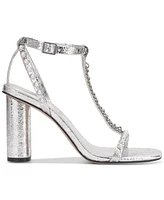 Jessica Simpson Women's Siven Embellished T-Strap High-Heel Dress Sandals