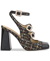 Jessica Simpson Women's Lymen Strappy Embellished Buckle Pumps