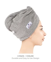 American Soft Linen 2-Pack Hair Drying Towels, 26" x 13"
