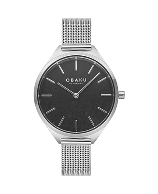 Obaku Women's Kaffe Black Dial Watch