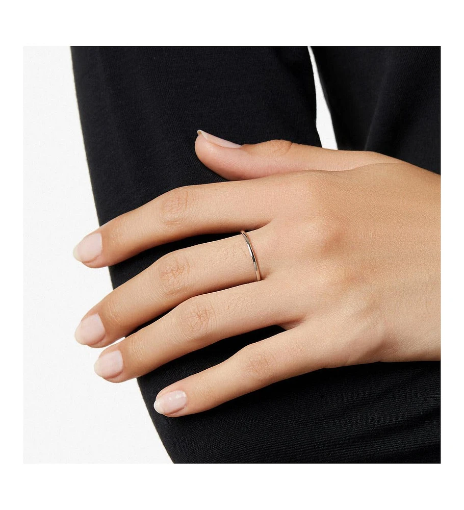 Ana Luisa Silver Band Ring - Stephanie