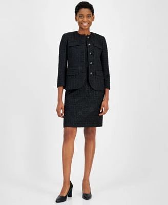 Anne Klein Womens Five Button Jacket Sheath Dress