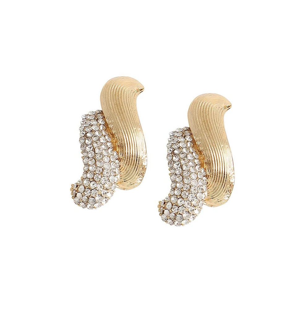 Sohi Women's Bling Wrap Drop Earrings