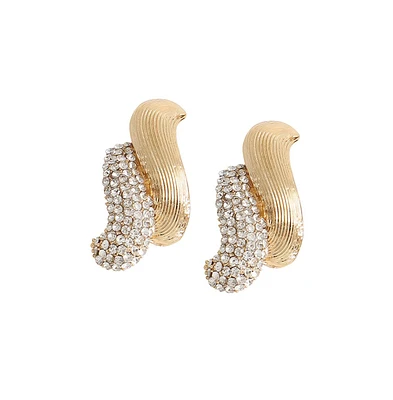 Sohi Women's Bling Wrap Drop Earrings