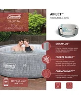 Bestway Coleman Sicily AirJet Inflatable Hot Tub with EnergySense Cover, Grey