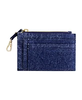 True Religion Denim Zip Card Case