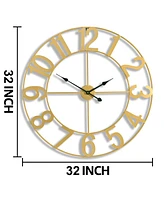 Sorbus 32 inch Large Wall Clock for Living Room Decor (White)