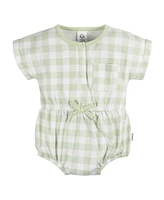 Gerber Baby Girls Sleeveless and Short Sleeve Romper, 2 Pack