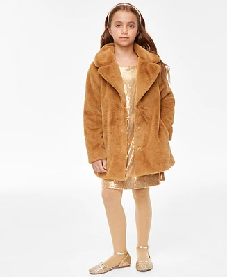 I.n.c. International Concepts Little & Big Girls Faux-Fur Coat, Created for Macy's