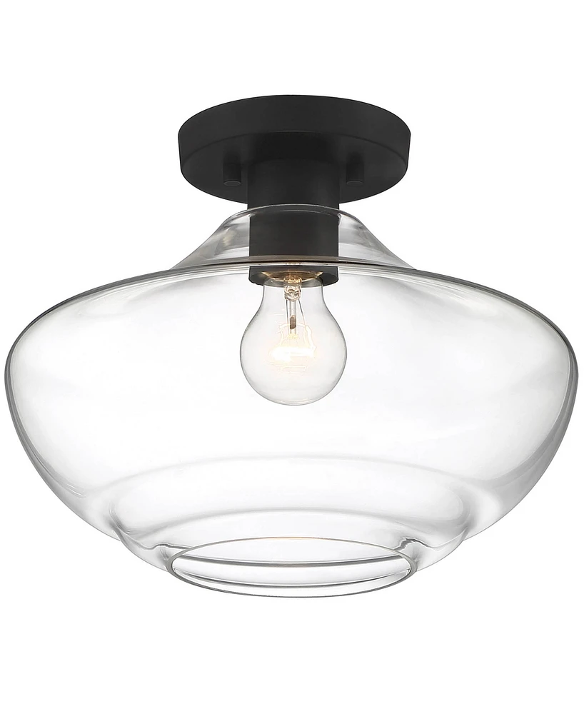 Designers Fountain Emma 12" Metal 1 Light Semi Flush