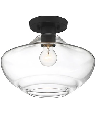 Designers Fountain Emma 12" Metal 1 Light Semi Flush