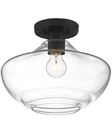 Designers Fountain Emma 12" Metal 1 Light Semi Flush