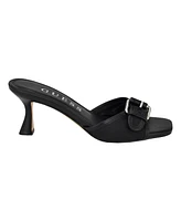 Guess Women's Dista Mid Heel Open Toe Buckle Sandals