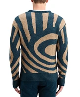 Scotch & Soda Men's Hairy Big Waves Dropped Shoulder Sweater