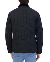 Robert Graham Men's Quilted Snap-Front Weather-Resistant Chore Jacket