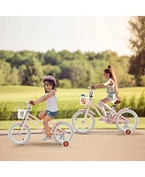 Costway 12" Kid's Bike for 3-4 Years Old Children Bicycle with Front Handbrake