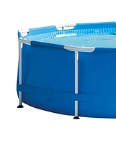 Intex 10 Foot x 30 Inch Above Ground Round Swimming Pool, (Pump Not Included)