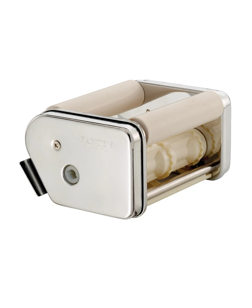 Fante's 3 Pc Pasta Machine with Spaghetti/Fettuccine and Ravioli Attachments