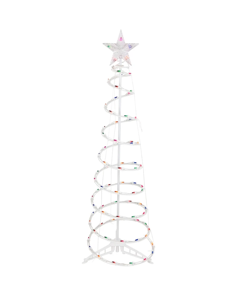 Northlight 4ft Spiral Christmas Tree with Star Tree Topper