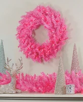 Northlight 24" Pink Spruce Artificial Christmas Wreath