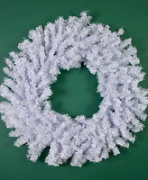 Northlight 24" White Crystal Spruce Artificial Christmas Wreath