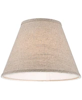 Fine Burlap Small Empire Shape 6" Top x 12" Bottom x 9" Slant (Spider) Replacement with Harp and Finial - Springcrest