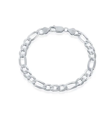 Simona Sterling Silver 7.5mm Figaro Chain