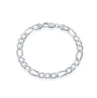 Simona Sterling Silver 7.5mm Figaro Chain