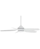 Casa Vieja 52" Del Diego Modern Indoor Outdoor Ceiling Fan 5 Blade Led Light Remote Control White Finish Blades Bedroom Patio Living Room Kitchen Porc