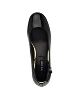 Nine West Women's Amaize Block Heel Ankle Strap Dress Pumps