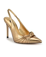 Nine West Women's Faive Pointy Toe Dress Slingback Pumps