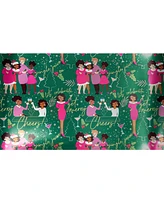 Black Paper Party Green Cheers Auntie Gift Wrap