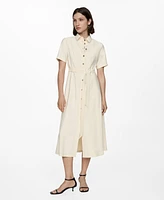 Mango Women's Bow Shirt Dress