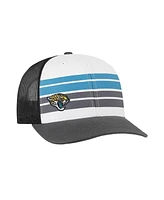 '47 Brand Big Boys and Girls White/Charcoal Jacksonville Jaguars Cove Trucker Adjustable Hat