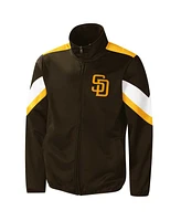 G-iii Sports by Carl Banks Men's Brown San Diego Padres Earned Run Full-Zip Jacket