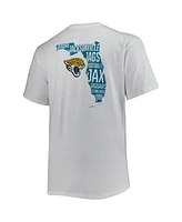 Fanatics Men's White Jacksonville Jaguars Big Tall Hometown Collection Hot Shot T-Shirt