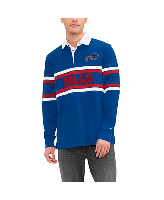 Tommy Hilfiger Men's Royal Buffalo Bills Cory Varsity Rugby Long Sleeve T-Shirt