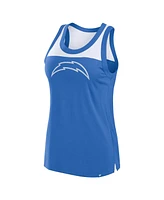 Fanatics Women's Powder Blue Los Angeles Chargers Sequin Tank Top