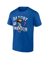 Fanatics Men's Dansby Swanson Royal Chicago Cubs Hometown Caricature T-Shirt