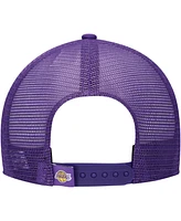 New Era Big Boys and Girls White/Purple Los Angeles Lakers Court Sport Mascot 9FIFTY Snapback Hat