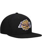 Mitchell & Ness Men's Black Los Angeles Lakers Shattered Snapback Hat