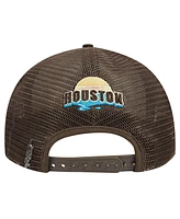 Pro Standard Men's Cream/Brown Houston Rockets Glint Sunset Snapback Hat