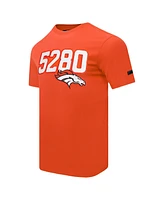 Pro Standard Men's Orange Denver Broncos Frozen Single Jersey T-Shirt